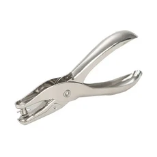 원형 펀칭기 3/6mm 핸드 단일 구멍 펀치 Scrapbooking 귀걸이 학교 사무 용품 금속, 03 3mm, 01 Silver