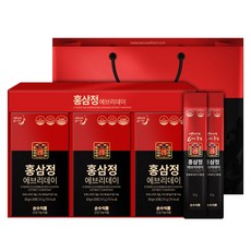 순수식품 6년근 홍삼정 홍삼 스틱 1박스(30포)+쇼핑백 면역력, 단일속성, 1박스