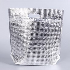 35x40 손잡이 은박 보냉팩 보온보냉 입체 지퍼팩_1p, 단품, 단품