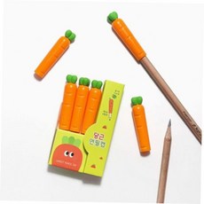 신학기 핑크풋 귀여운 당근모양 연필캡세트 연필심보호 AWW850BEF, 본상품