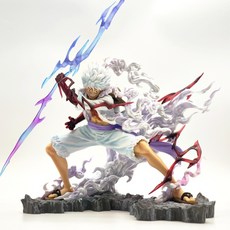 원피스 루피 피규어 태양의 신 니카 피규어 루피 니카 피규어 원피스 피규어 라이트닝 피규어, 조명색상 상자가 없는 니카 루피, 1개