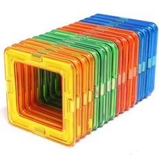 EU 맥지니어스 스퀘어 16PCS, 혼합색상, 1개
