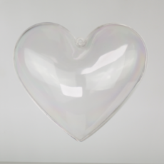 대형 하트 아크릴 캡슐 아크릴볼 투명공 행잉 장식 20cm