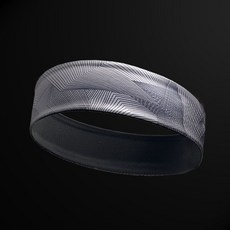 運動止汗髮帶 男女戶外健身瑜伽跑步吸汗頭帶 籃球導汗束髮頭巾, 科技灰, 1個