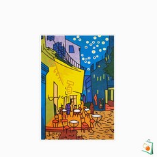 OS 데코샌드아트 색모래 명화시리즈 중 밤의 카페테라스 공예용모래 색모래그림