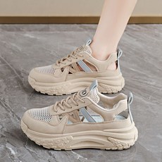 여름 5cm 통굽 펀칭 운동화 여성 메쉬 통기성 캐주얼 샌들 zy