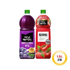 미닛메이드 포도 + 토마토 각 1개씩 총 2개, 1개, 1.5L