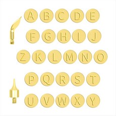 목재 불타는 키트 DIY 나무 화상 편지 스텐실 세트 목공 전기 조각/불타는 도구 세트 (28 피스 세트)