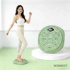 3IN1 다기능 지압 트위스트 업그레이드 발지압 스텝퍼 허리 스트레칭 발바닥 지압 마사지판, 초록색, 1개