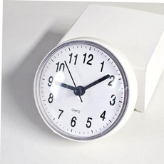 벽시계 욕실용 무소음 흡착 방수 화장실 시계, 방수시계(그레이)