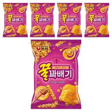 농심 꿀꽈배기, 90g, 5개
