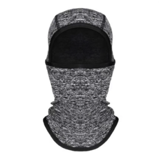 兒童巴拉克拉法帽/滑雪登山羊毛頭套/大面積防曬防寒頭罩-戶外必備, 深灰, 1個