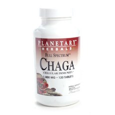 PLANETARY HERBALS 白樺茸萃取錠 1000mg, 120顆, 1罐