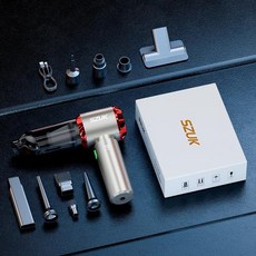 강력 무선 차량청소기 SZUK 미니 자동차 진공 청소기 985000Pa 흡입 청소 기계 용 핸드 헬드 휴대용 차량용 미니청소기 차량용청소기 소형청소기 휴대용청소기 자동차청소기, 1)Max Red