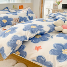 토퍼 매트리스 10cm 3단 4단 1인용 이층침대용 블루 캐릭터 1.5m 150 x 200cm, 브리즈 오브 오키드