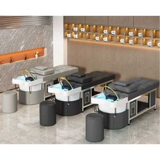 다기능 침대 샴푸대 두피 테라피 마사지 훈증 족용, 훈증 세트(색상 선택)