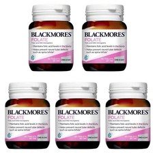 블랙모어스 폴레이트 500mg 엽산 비타민, 5개, 90정
