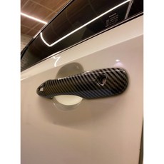 AURIS COROLLA SPORT 汽車門把保護貼 碳纖紋防刮飾蓋