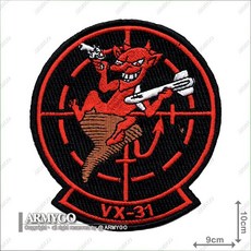 ARMYGO TOP GUN 美國海軍空中測試評估中隊部隊章模型，精緻軍事收藏，重現飛行榮耀, 1個, 不車魔鬼氈