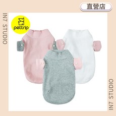 pettrip 寵物服飾 仿珍珠扣兩腳衣 秋冬款, 粉色,M, 詳見包裝