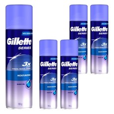 질레트 시리즈젤 모이스처라이징 쉐이빙젤 195g 3개, 5개