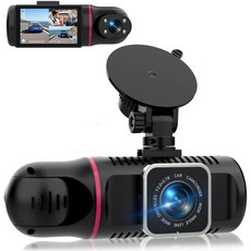 이중 대시캠 전면 및 내부 64GB 카드 포함 밀레롱 X25 1080P 차량용 대시카메라 적외선 야간 시야 루프 녹화 G센서 24시간 주차 모니터 우버리프트택시 기사용 차량 카, Milerong X30-3채널 1080P+720P+72