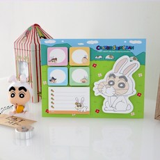 플라잉웨일즈 짱구는 못말려 스탠드접착메모 155 x 120 mm, 토끼짱구, 1개입, 1개