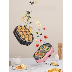 스텐 전기찜기 계란쿠커 달걀삶는기계 반숙찜기, 3. 타코야끼 팬 핑크