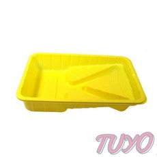 투요 노랑 페인트 용품 롤러판 페인트통 페인트롤러대