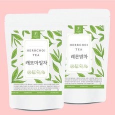 4+1 허브차 삼각 티백 캐모마일 라벤더 레몬밤 핑거루트 로즈마리 루이보스 마리골드 모링가 페퍼민트 히비스커스 쟈스민플라워, 캐모마일차 20티백, 20g