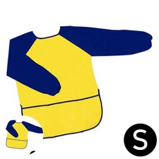 [팔마누] 모래놀이옷 영유아미술가운 문화센터미술가운 아트 옐로우블루 미술가운 S