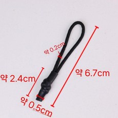 지퍼끈 지퍼헤어밴드 헤드 교체 가방부자재 수리 키트 꼬리 지퍼클립 의류 밴드 액세서리, 1개, 1. zr-1010 흑색 열수축관