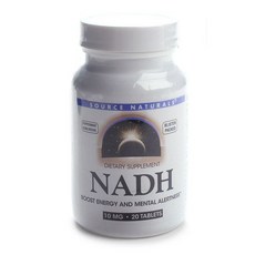 SOURCE NATURALS NADH錠 10mg, 1罐, 20顆