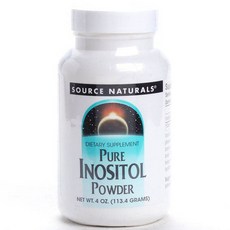 SOURCE NATURALS Pure肌醇粉末無麩質和無糖, 1個, 113.4克