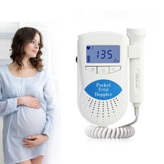 아기 심장 박동 모니터 임신 태아 도플러 심장 박동 모니터 기대하는 어머니 2.5 주파수를위한 선물 LCD.디지털 디스플레이 편리한 홈 탐지기