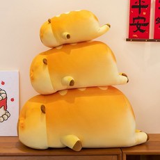 【沁的娃娃屋】台灣出貨 麻糬長條法棍麵包卡皮巴拉娃娃 擺飾 靠枕 抱枕 搞怪可愛 交換禮物 生日禮物