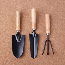 화단 꽃심기 원예도구 삽 갈퀴 3종 텃밭 모종 가정용, 2세트