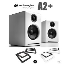 Audioengine A2 藍芽 DAC 主動式 喇叭 公司貨 勝鋒音響 光華商場, 烤漆白,搭配 Kanto S2 白色 腳墊