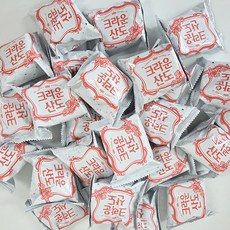 [한입쿵] 상큼달큼 크라운 크라운산도 딸기 대용량 유치원 교회 행사 간식, 83개, 20g