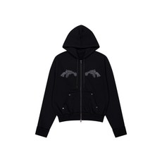 [아캄] Gun Wappen Zip-Up Hoodie (Black)