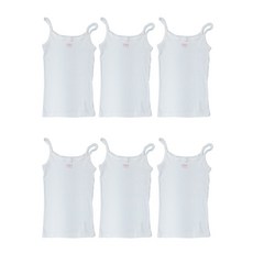 TRY Try 女孩白色兒童跑步鞋帶 6 件 100% 棉