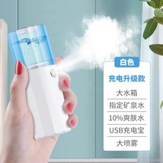 納米噴霧補水儀便攜式臉部保濕補水蒸臉器冷噴美容儀加濕神器 hV0J, 充電款殺菌白雙倍噴霧可噴爽膚水