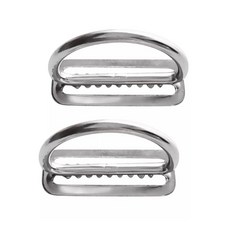 2Pc 스테인리스 스틸 다이빙 웨이트 벨트 키퍼 웨빙 하네스 벨트 고정 장치