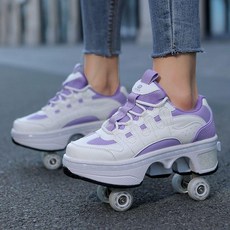 롤러슈즈 힐리스 바퀴달린신발 운동화, 1개, PH001 퍼플 4륜