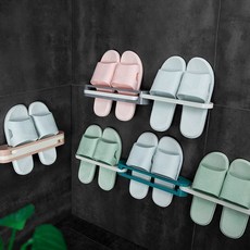 실내화걸이 슬리퍼걸이 슬리퍼 거치대 정리대 실내화 걸이 욕실화, 블루