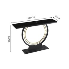 골드 복도콘솔 북유럽 대리석 장식장 선반 협탁 슬림, N. G 스타일 블랙 골드 록 슬래브 00 길이