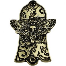 가이커 Guyker 기타 헤드 커버 1개 2홀 아연 합금 LP 스타일 트러스 로드 나비 골격 패턴 JA2002 앤틱 실버 2337277, JA2002/ Ancient Gold