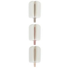 마더케이 리필형 스펀지 젖병솔 리필 3p, 1세트, 베이지 + 크림 + 인디핑크