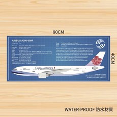 AIRBUS A300-600R DESK PAD 90x40cm 桌墊 PAD9040-AB6-CI, 1個
