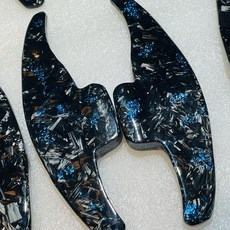 Focus mk4 mk4.5 wagon Kuga 正鍛造撥片 碳纖維 卡夢 鍛造 車撥片 快撥片, 藍箔, 1個